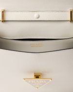 Saffiano Leather Flap Shoulder Bag - Image 3